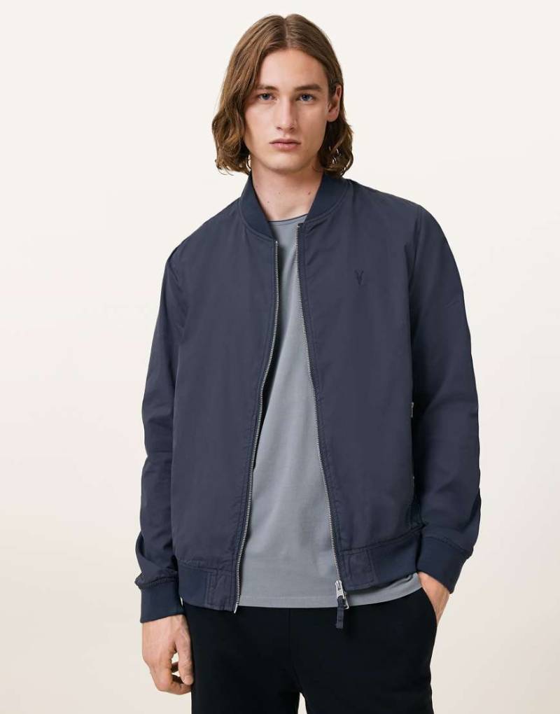 AllSaints - Bassett Bomberjacke in Command Blue-Blau von AllSaints