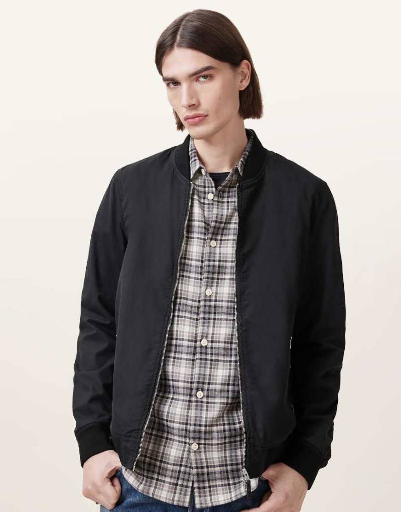 AllSaints - Bassett - Bomberjacke in Schwarz von AllSaints