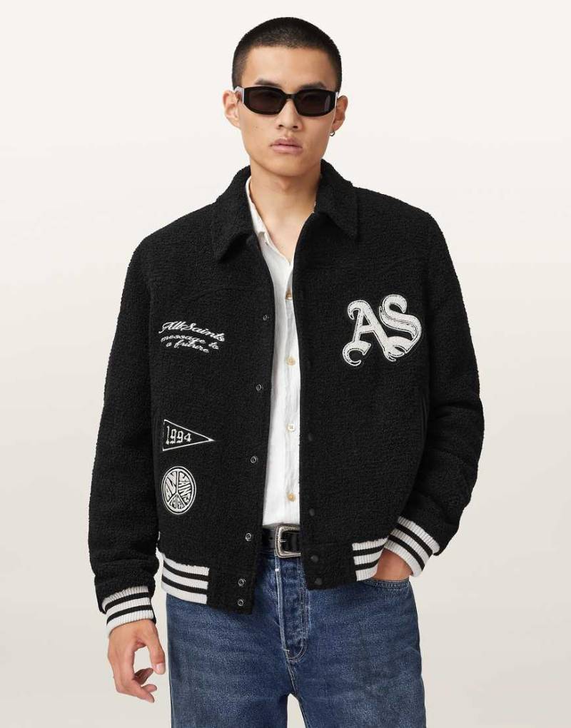 AllSaints - Baum - Bomberjacke in Schwarz von AllSaints