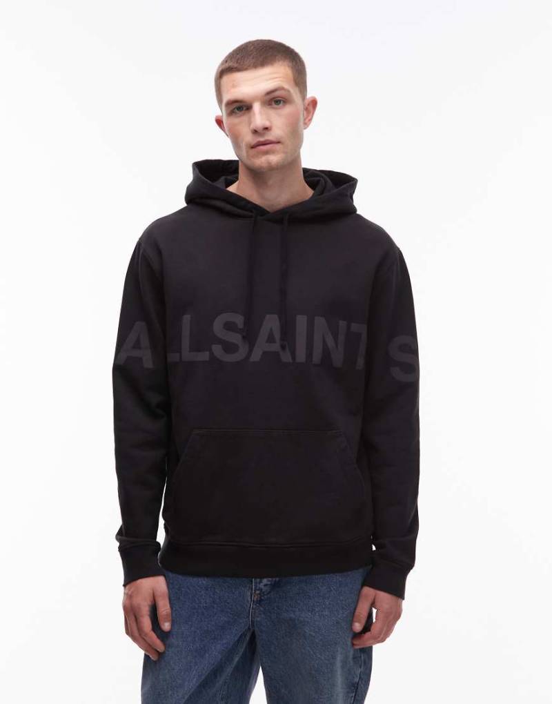 AllSaints - Biggy - Kapuzenpullover in Schwarz von AllSaints