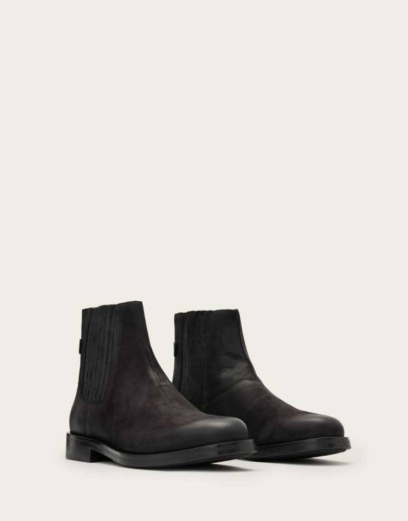 AllSaints - Bloom - Chelsea-Stiefel in verwaschenem Schwarz von AllSaints