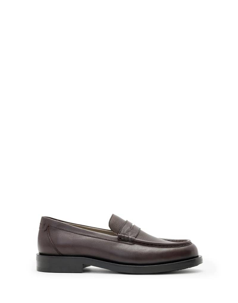 AllSaints - Bloom - Loafer in dunklem Ochsenblutrot von AllSaints