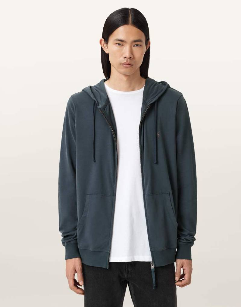 AllSaints - Brace - Kapuzenpullover in Sunil-Blau von AllSaints