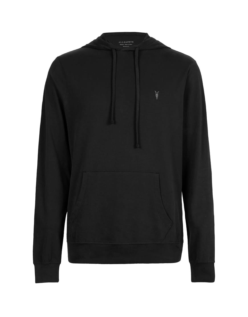 AllSaints - Brace Oth - Kapuzenpullover in Tiefschwarz von AllSaints