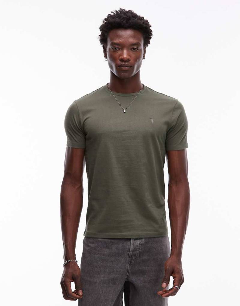 AllSaints - Brace - T-Shirt in Dunkelgrün von AllSaints