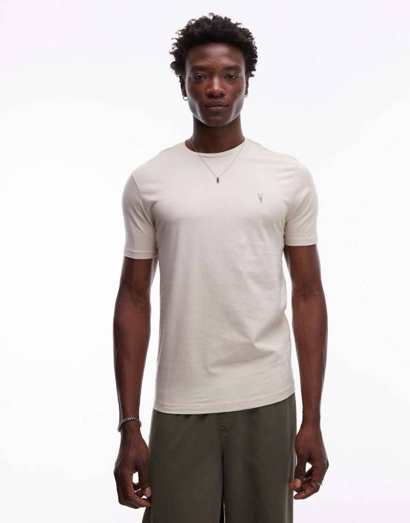 AllSaints - Brace - T-Shirt in Taupe-Neutral von AllSaints