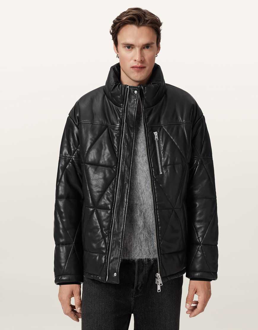 AllSaints - Brockwell - Pufferjacke in Schwarz von AllSaints
