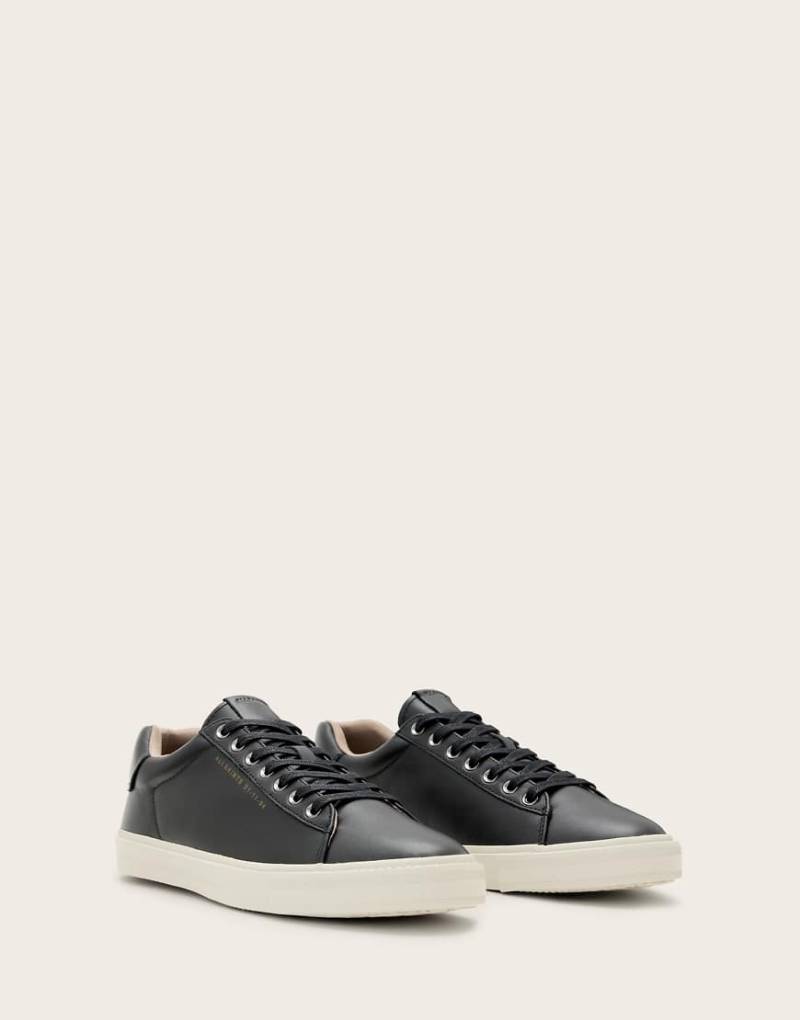AllSaints - Brody - Niedrige Sneaker aus Wildleder in Schwarz von AllSaints