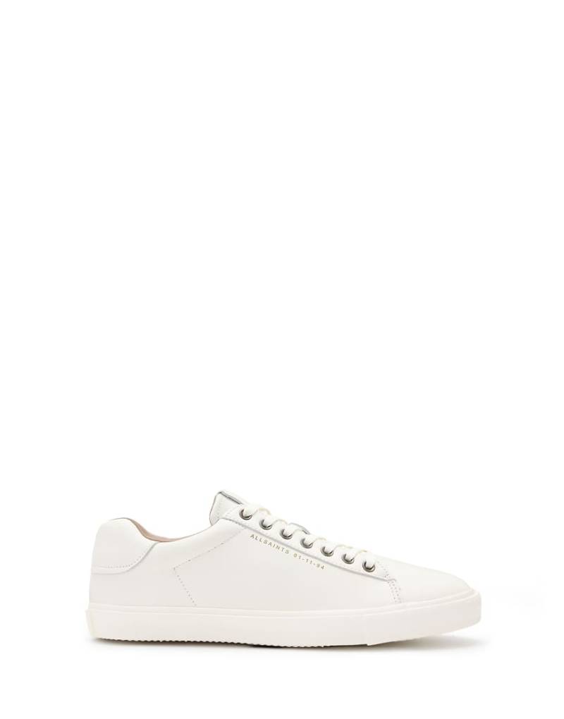 AllSaints - Brody - Niedrige Sneaker aus Wildleder in Weiß von AllSaints
