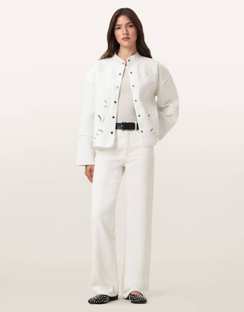 AllSaints - Brooklyn - Jeans in Wollweiß von AllSaints