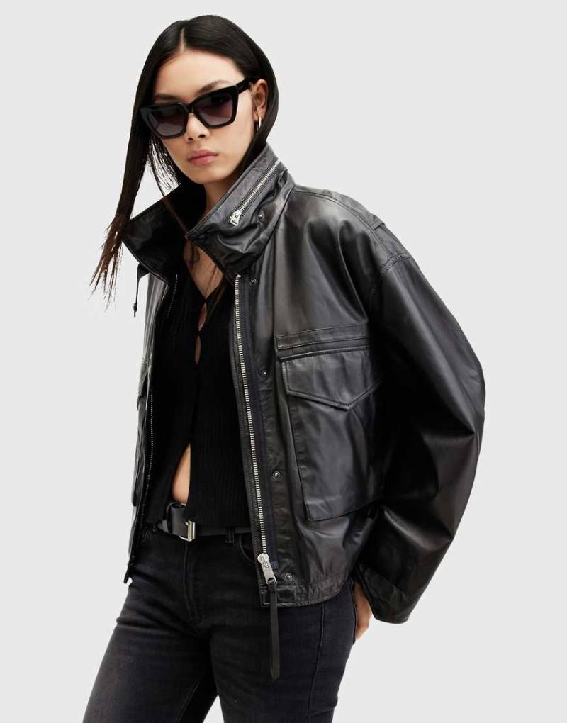 AllSaints - Clay - Jacke in Schwarz von AllSaints