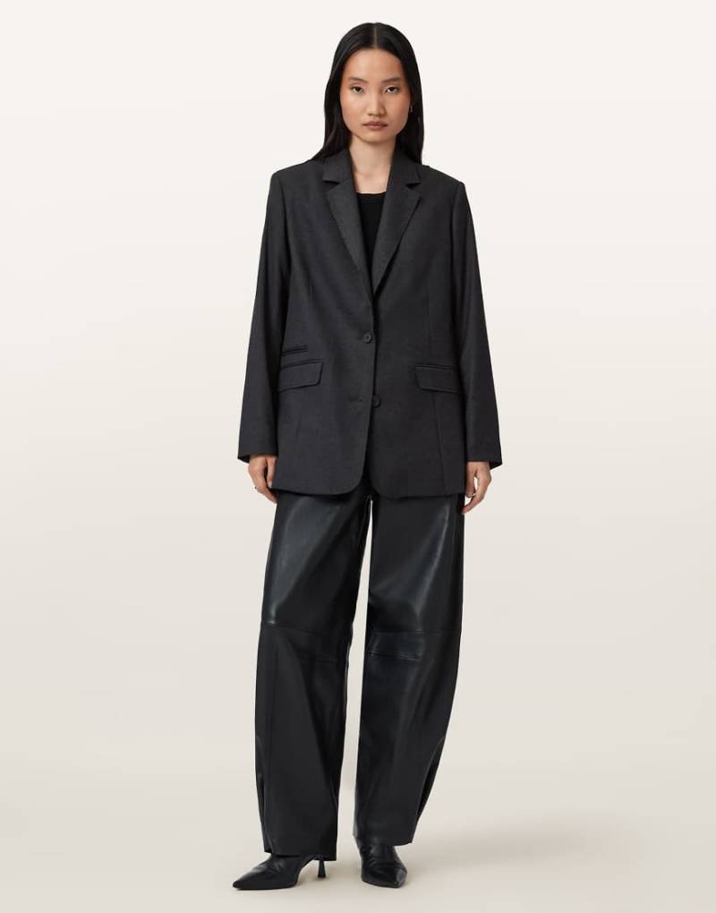 AllSaints - Essie - Blazer in Graphitgrau von AllSaints