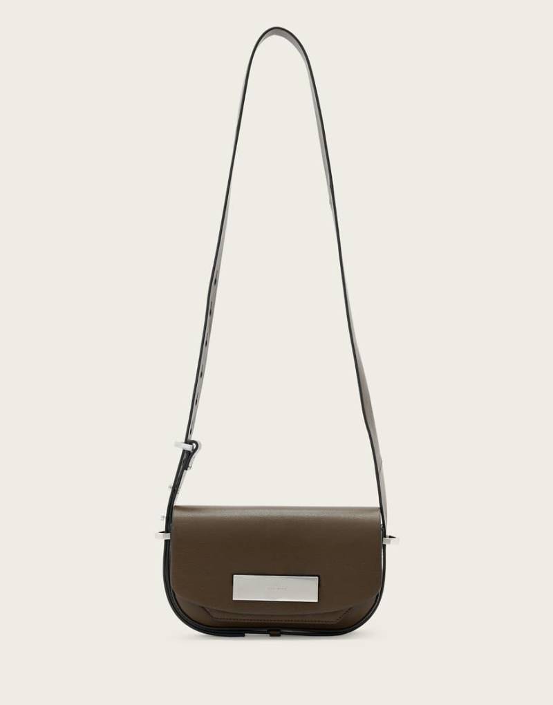 AllSaints - Etta - Satchel-Umhängetasche in Fango-Braun-Brown von AllSaints