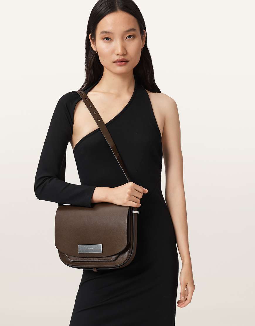 AllSaints - Etta - Umhängetasche in Schlammbraun-Brown von AllSaints