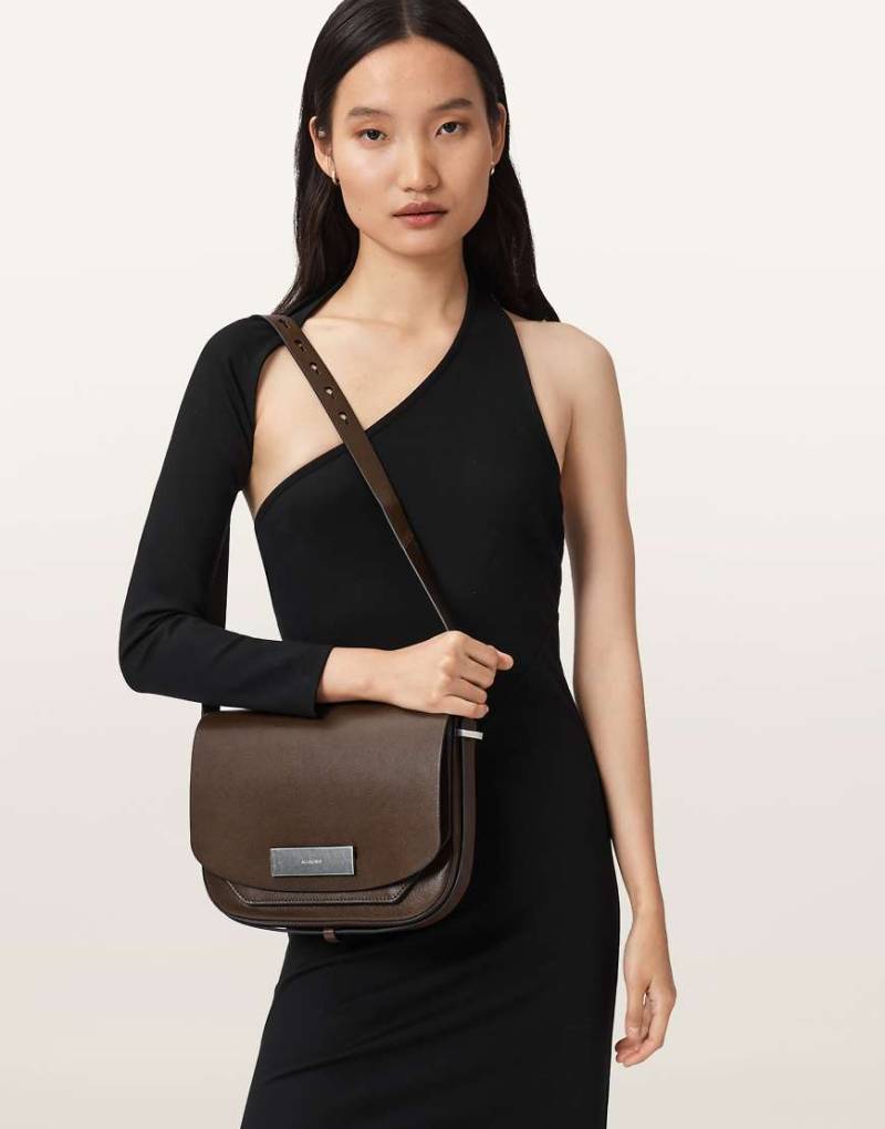 AllSaints - Etta - Umhängetasche in Schlammbraun-Brown von AllSaints