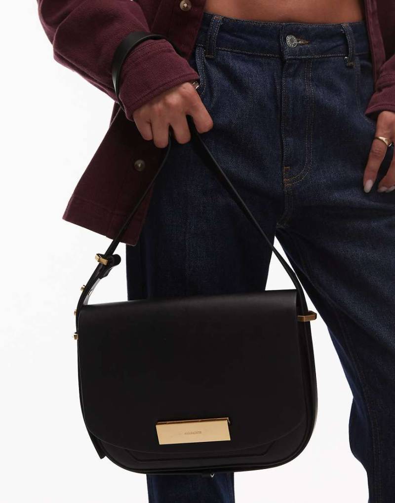 AllSaints - Etta - Umhängetasche in Schwarz von AllSaints