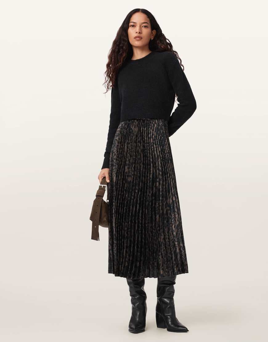 AllSaints - Evia - Kleid in Grün von AllSaints