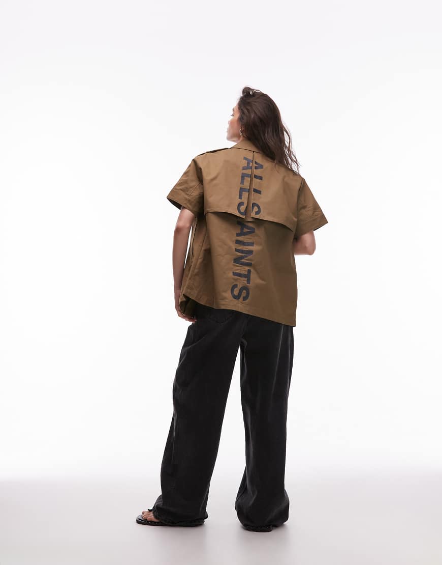AllSaints - Flow - Jacke in Tannengrün von AllSaints