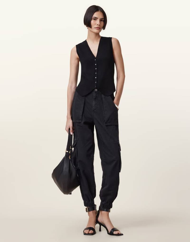 AllSaints - Freda - Jeans in Schwarz von AllSaints
