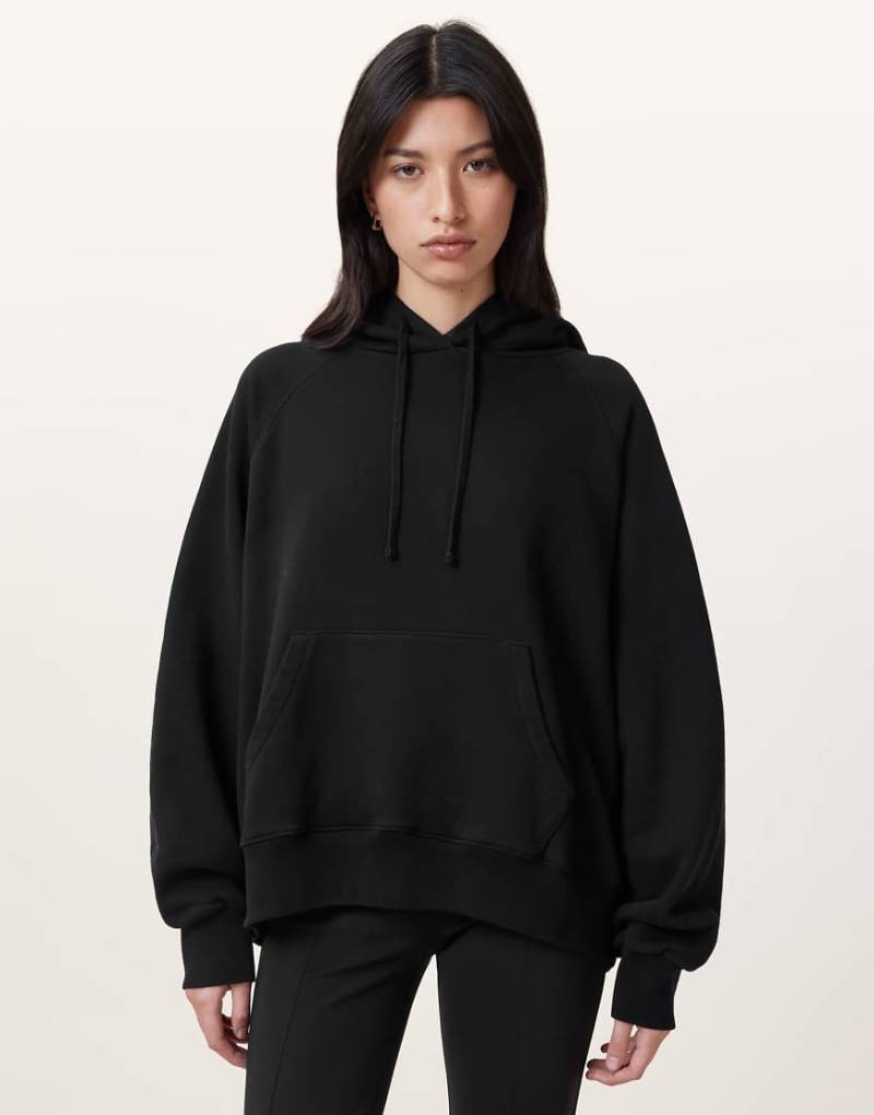 AllSaints - Fuse Talon - Kapuzenpullover in Schwarz von AllSaints