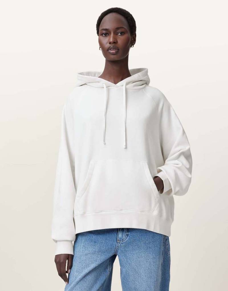 AllSaints - Fuse Talon - Kapuzenpullover in Weiß von AllSaints