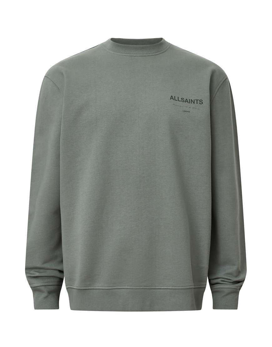 AllSaints - Future - Rundhals-Sweatshirt in Gastor-Grün von AllSaints