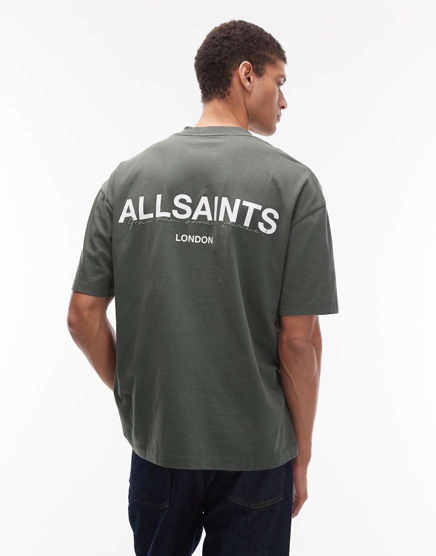 AllSaints - Halcyon - T-Shirt in Khaki-Grün von AllSaints