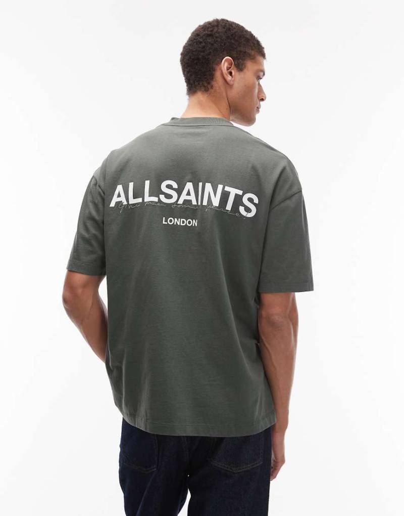 AllSaints - Halcyon - T-Shirt in Khaki-Grün von AllSaints