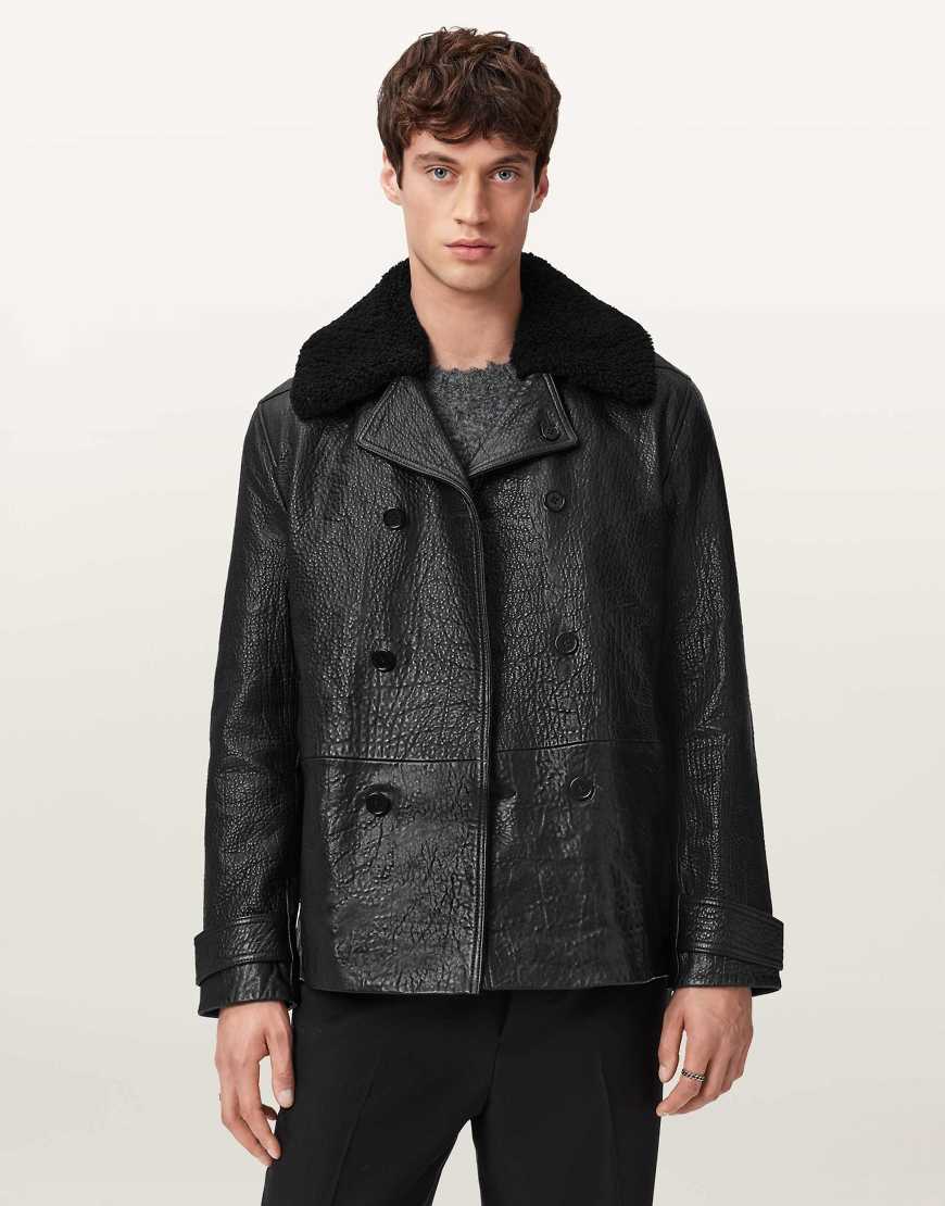 AllSaints - Hamlet - Mantel in Schwarz von AllSaints