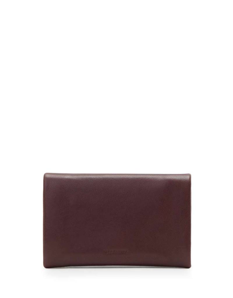 AllSaints - Harluna - Geldbörse in Dunkelrot von AllSaints