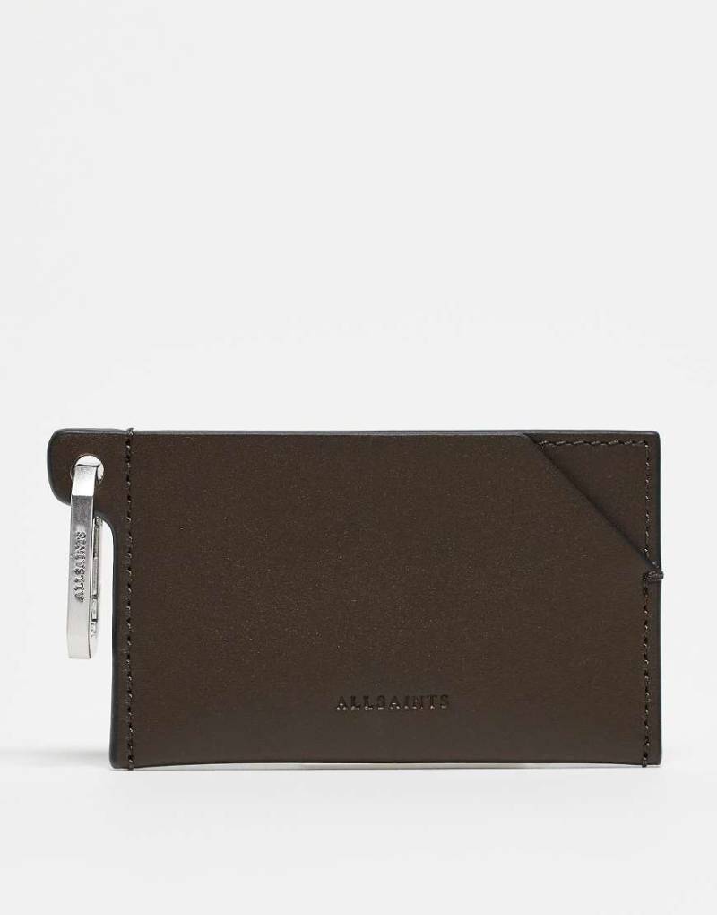 AllSaints - Hex - Kartenetui in Braun-Brown von AllSaints
