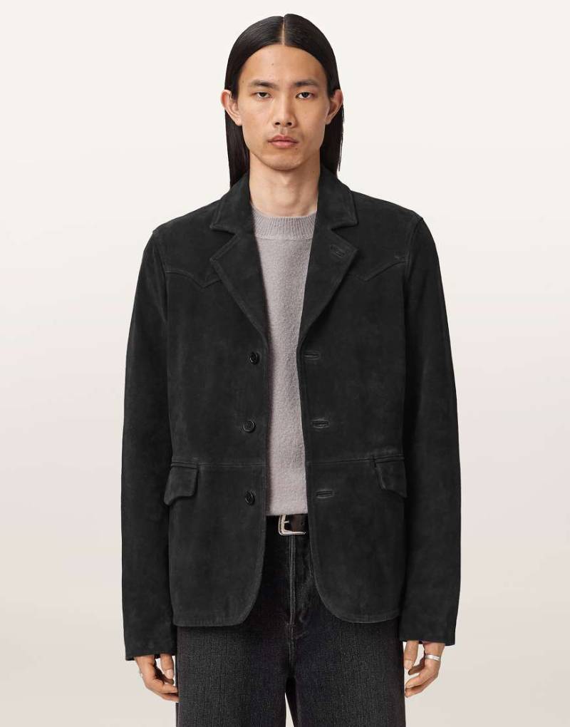 AllSaints - Hornett - Blazer in Zwielicht-Schwarz von AllSaints