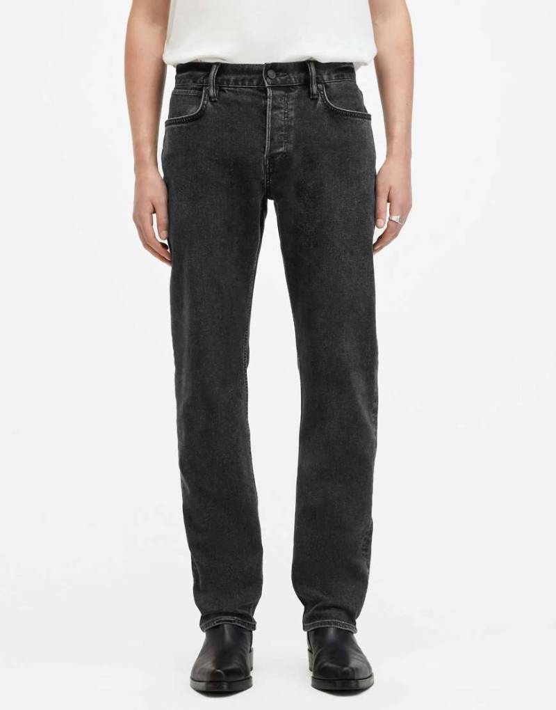 AllSaints - Iggy - Jeans in Tiefschwarz von AllSaints