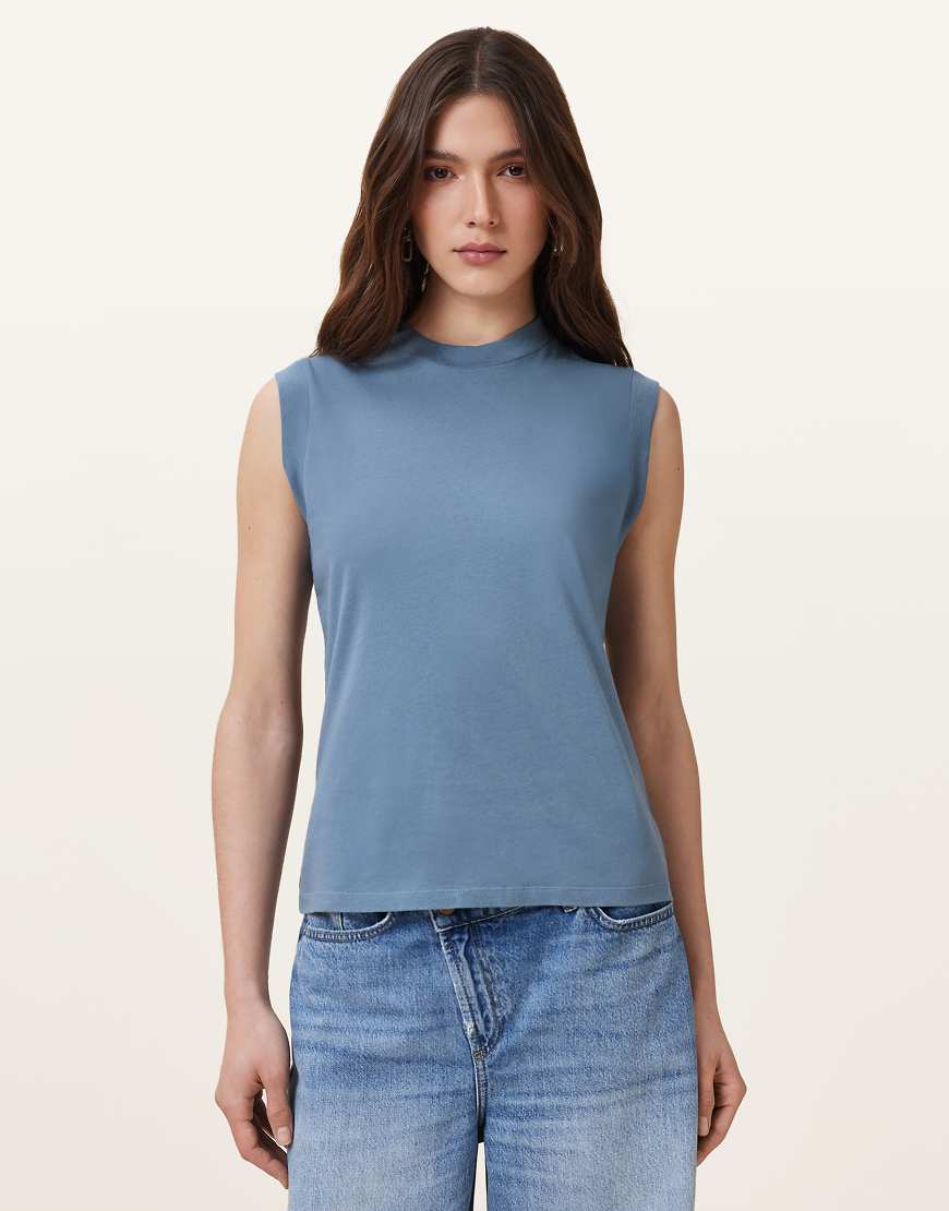 AllSaints - Imogen - Tanktop in Feuersteinblau AllSaints - Imogen - Tanktop in Feuersteinblau von AllSaints