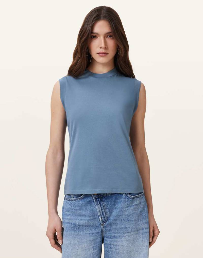 AllSaints - Imogen - Tanktop in Feuersteinblau von AllSaints