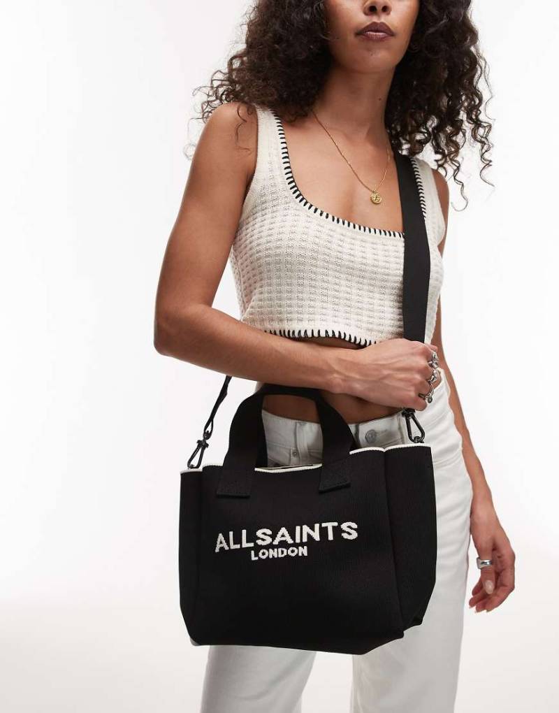 AllSaints - Izzy - Kleine Tragetasche in Schwarz von AllSaints
