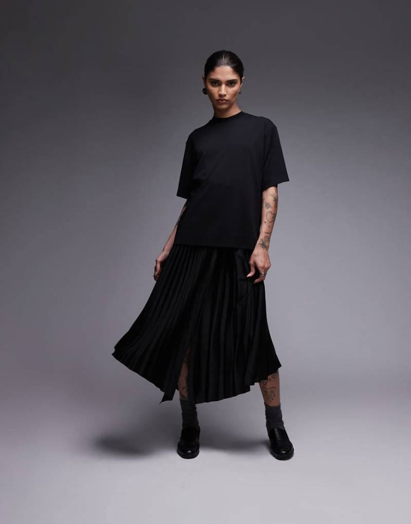 AllSaints - Jax - T-Shirt-Kleid in Schwarz von AllSaints