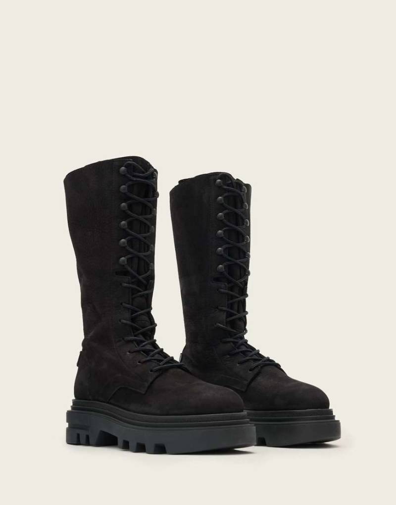 AllSaints - Jay - Stiefel in verwaschenem Schwarz AllSaints - Jay - Stiefel in verwaschenem Schwarz von AllSaints