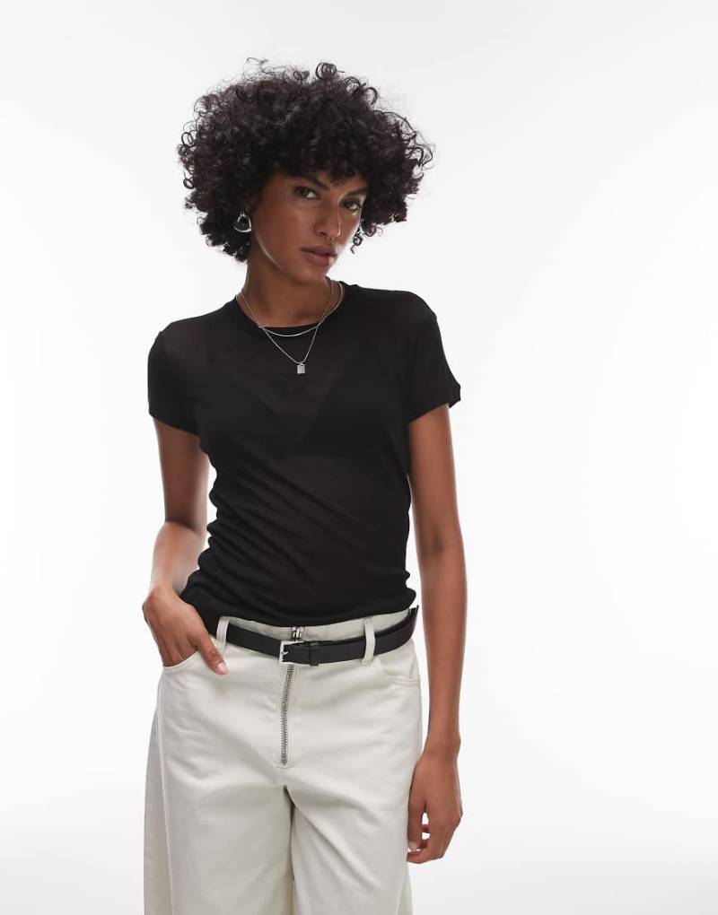 AllSaints - June - T-Shirt in Schwarz von AllSaints