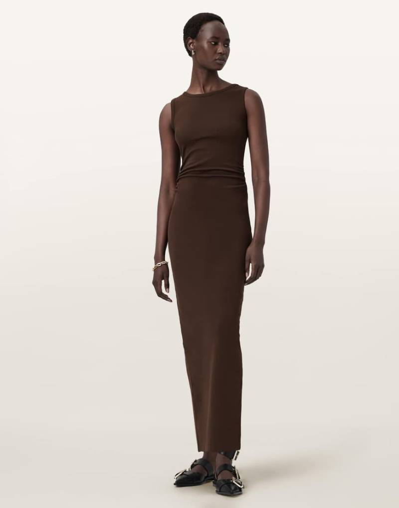 AllSaints - Katarina - Kleid in Schildpattbraun-Brown von AllSaints