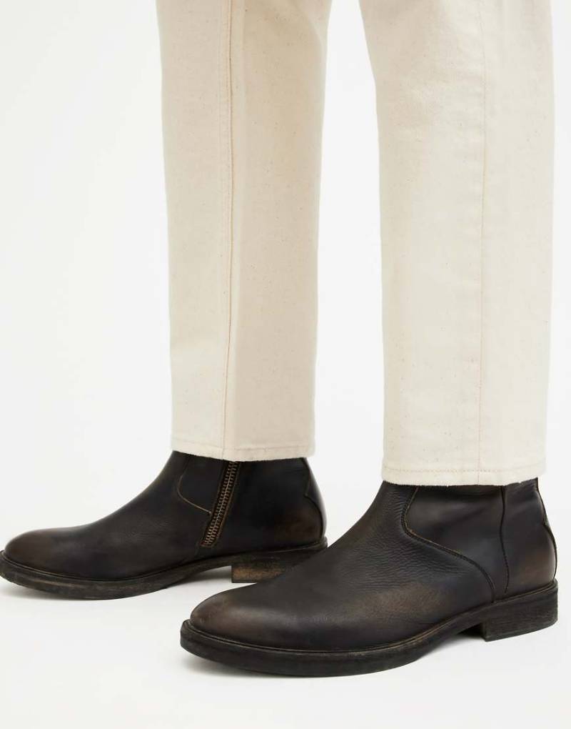 AllSaints - Lang - Stiefel in Dunkelbraun-Brown von AllSaints