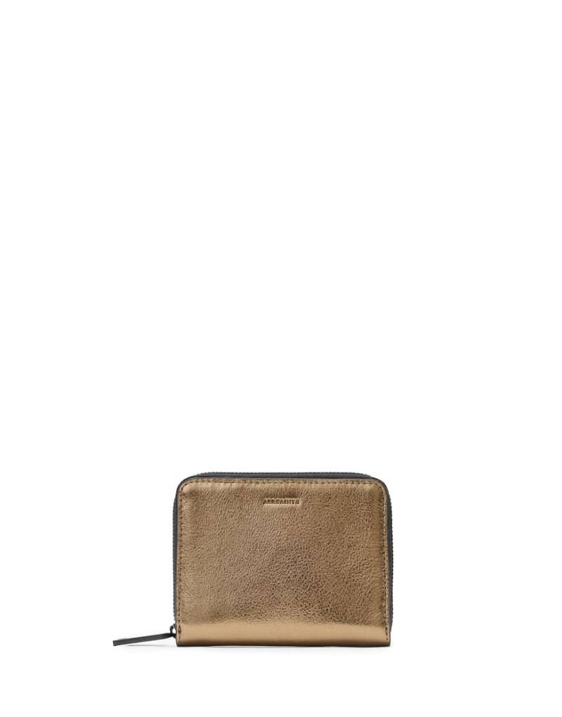 AllSaints - Lena Hex - Geldbörse in warmem Messing mit Reißverschluss-Gelb AllSaints - Lena Hex - Geldbörse in warmem Messing mit Reißverschluss-Gelb von AllSaints