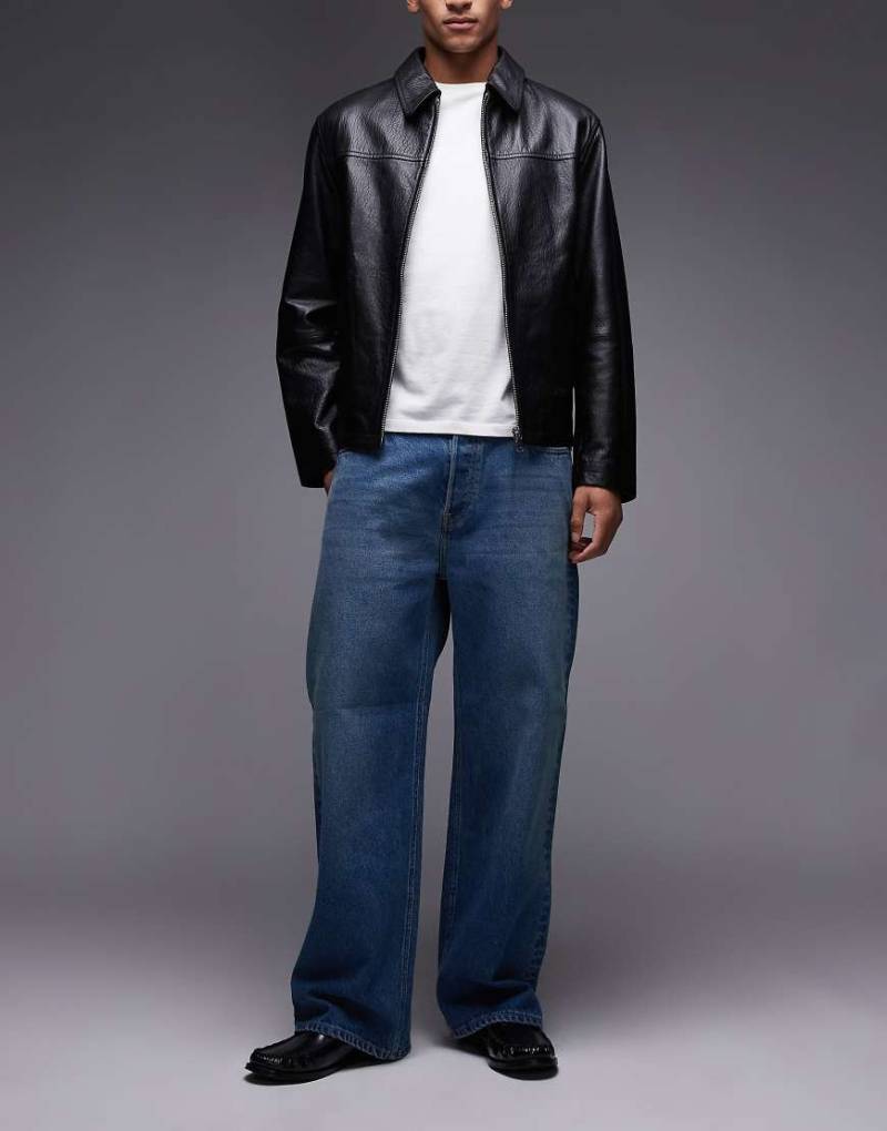 AllSaints - Lenny - Baggy-Jeans in heller Waschung-Blau von AllSaints