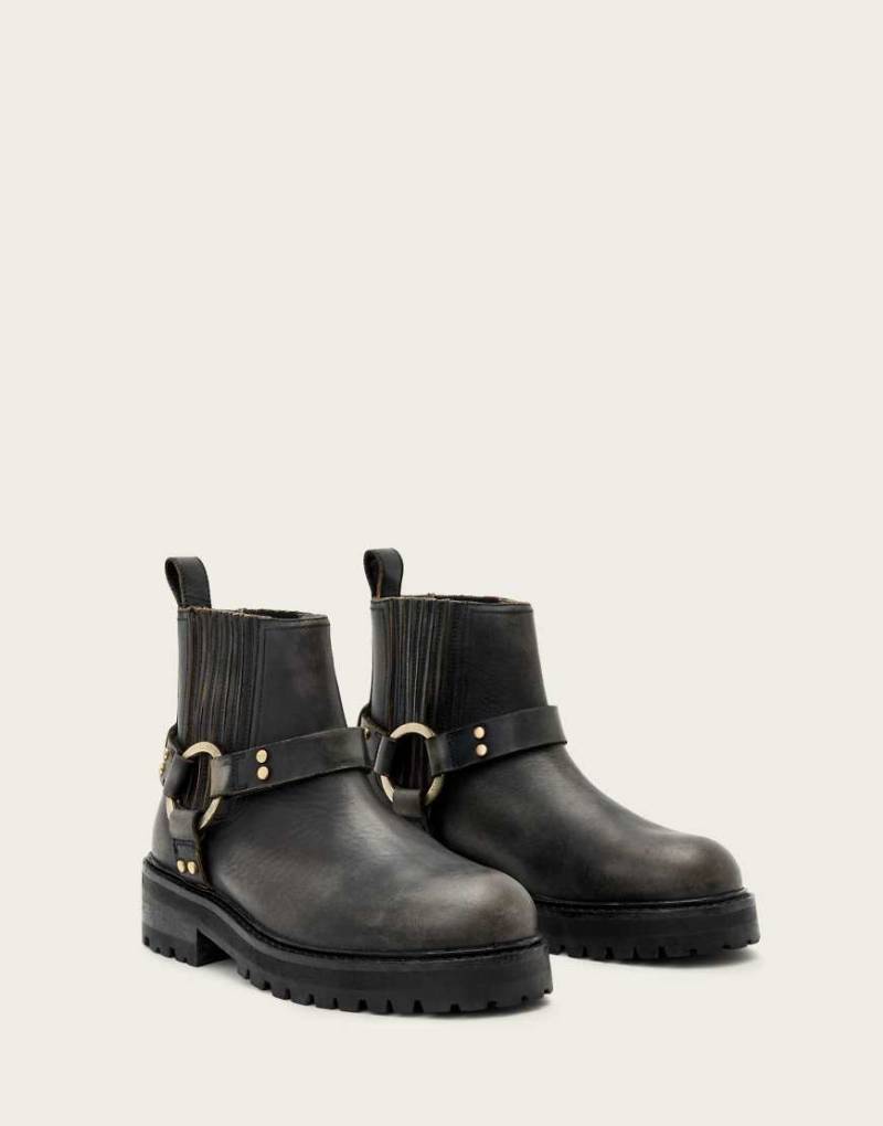 AllSaints - Maddie - Bikerstiefel in Dunkelbraun-Brown AllSaints - Maddie - Bikerstiefel in Dunkelbraun-Brown von AllSaints