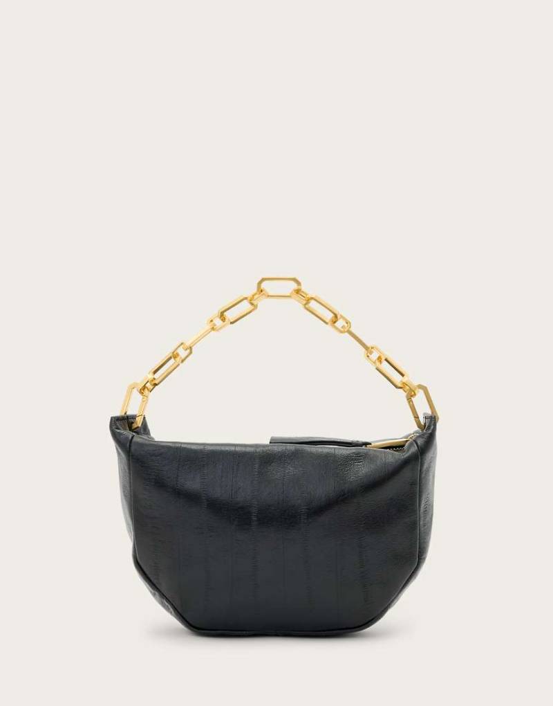 AllSaints - Madea - Kleine Eel-Tasche in Schwarz von AllSaints
