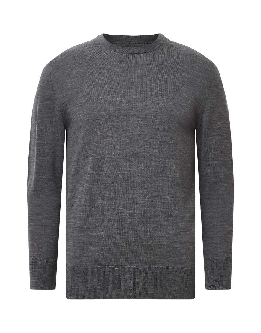 AllSaints - Maes - Sweatshirt aus Merinowolle in Monument-Grau mit Rundhalsausschnitt AllSaints - Maes - Sweatshirt aus Merinowolle in Monument-Grau mit Rundhalsausschnitt von AllSaints