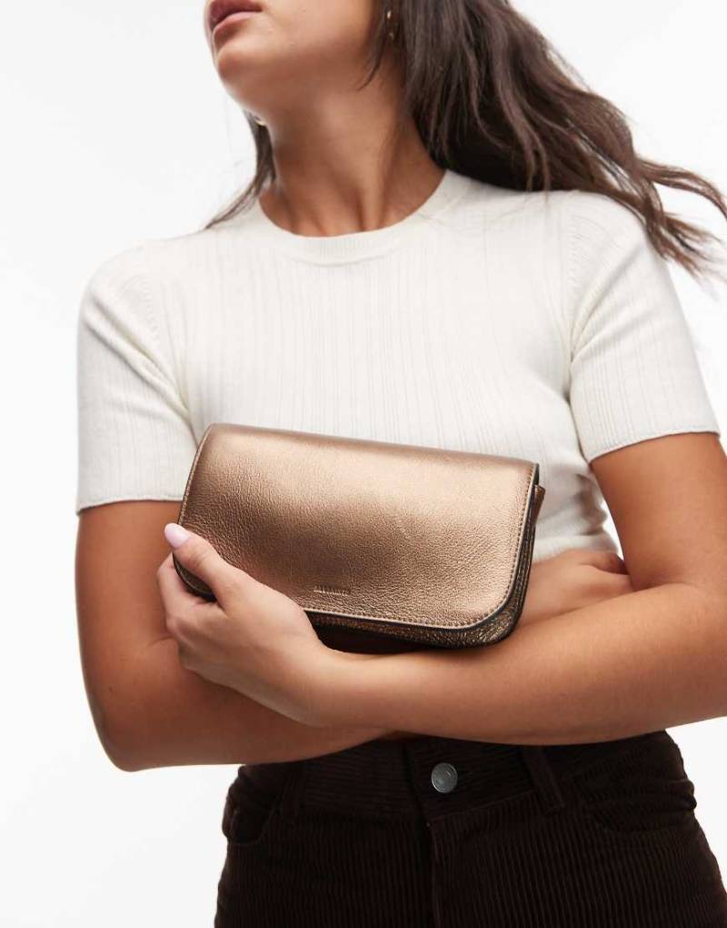 AllSaints - Maeve - Portemonnaie-Lanyard in Gold-Goldfarben von AllSaints