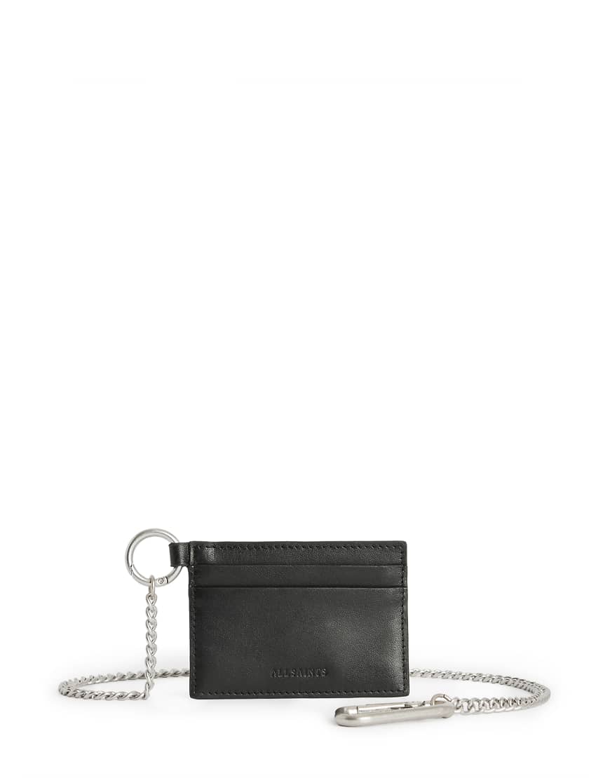AllSaints - Makoto - Kartenetui in Schwarz mit Kette AllSaints - Makoto - Kartenetui in Schwarz mit Kette von AllSaints