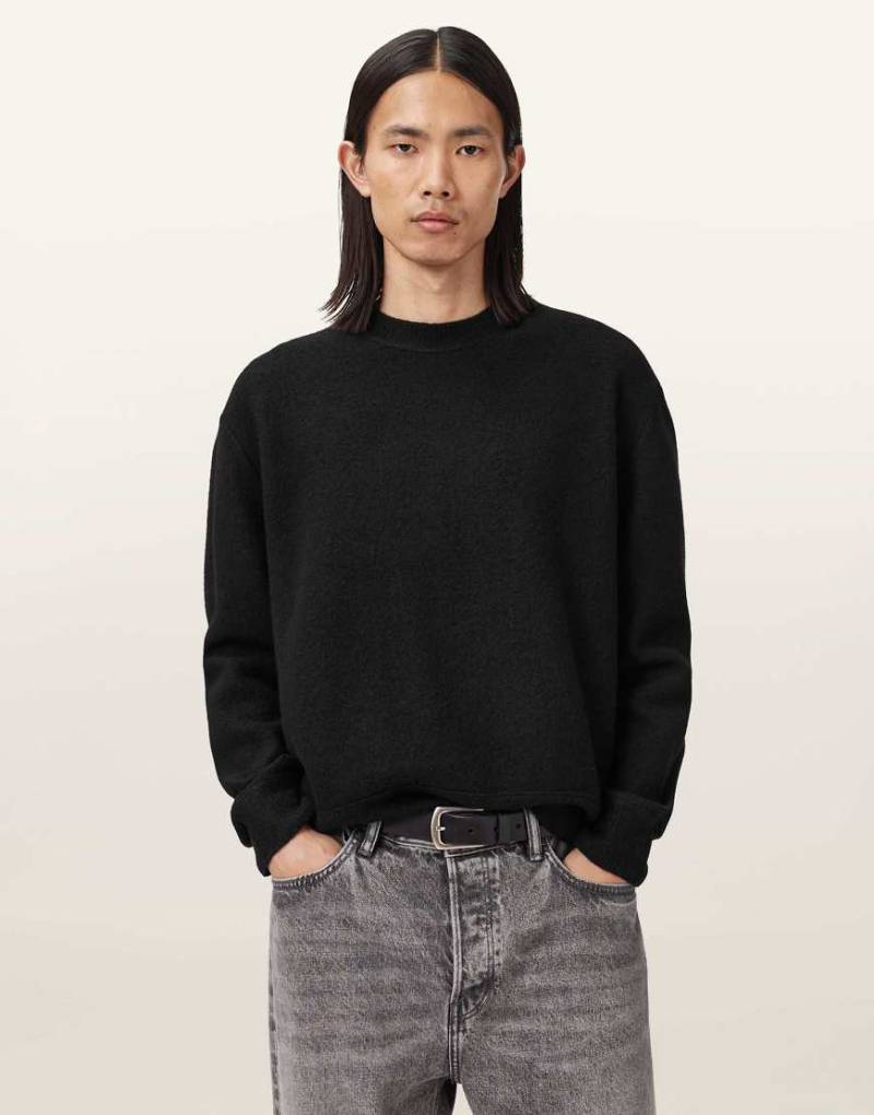 AllSaints - Marko - Sweatshirt in Schwarz mit Rundhalsausschnitt AllSaints - Marko - Sweatshirt in Schwarz mit Rundhalsausschnitt von AllSaints