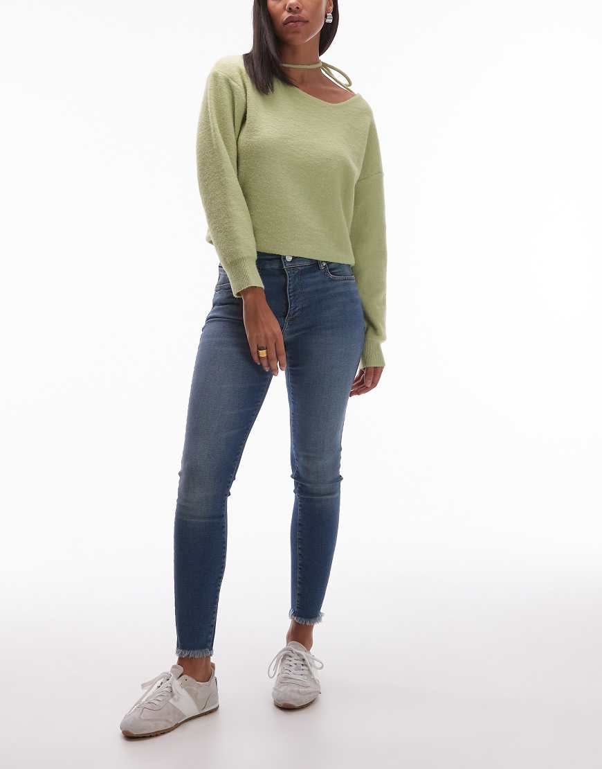 AllSaints - Miller - Skinny-Jeans in mittelblauer Waschung von AllSaints